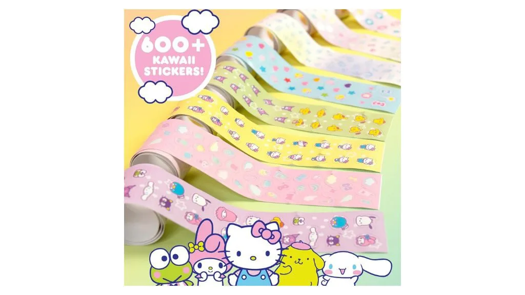 Acest set de unghii strălucitoare Hello Kitty face manichiurile magice