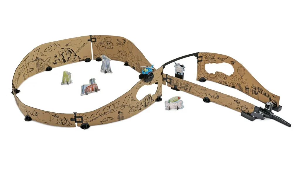 Cu Turbo Edge Riders, copiii pot construi trasee palpitante din carton