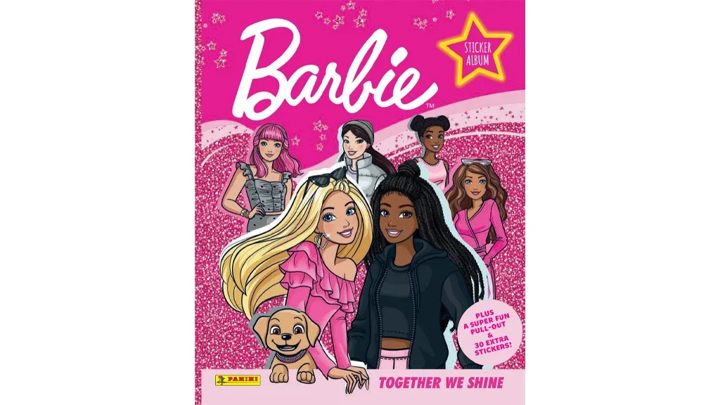 Adaugă puțin roz la colecția ta de autocolante cu noile autocolante Barbie de la Panini.