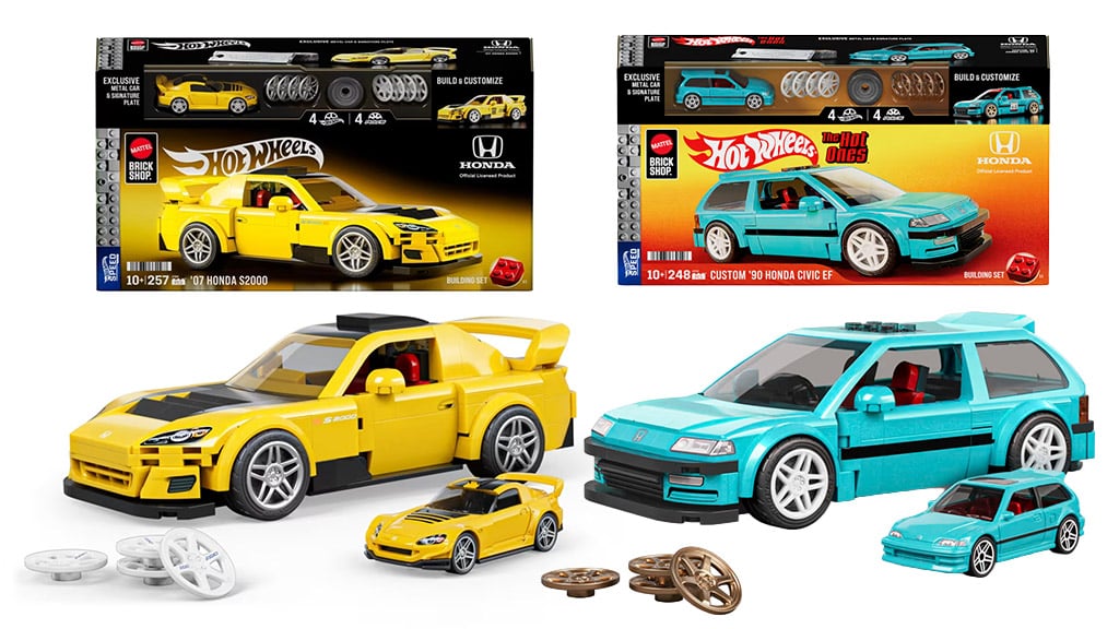 Mașinile Honda ajung direct în garajul Mattel Brick Shop