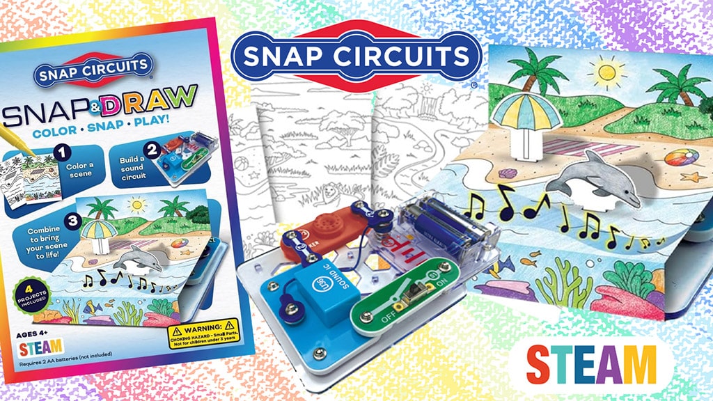 Învie creativitatea copiilor cu seturile de colorat Snap & Draw!