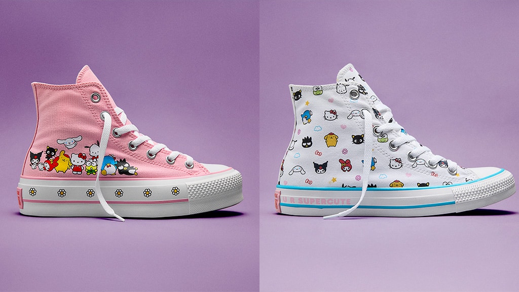 Această nouă colecție Hello Kitty Converse este adorabilă din cap până în picioare