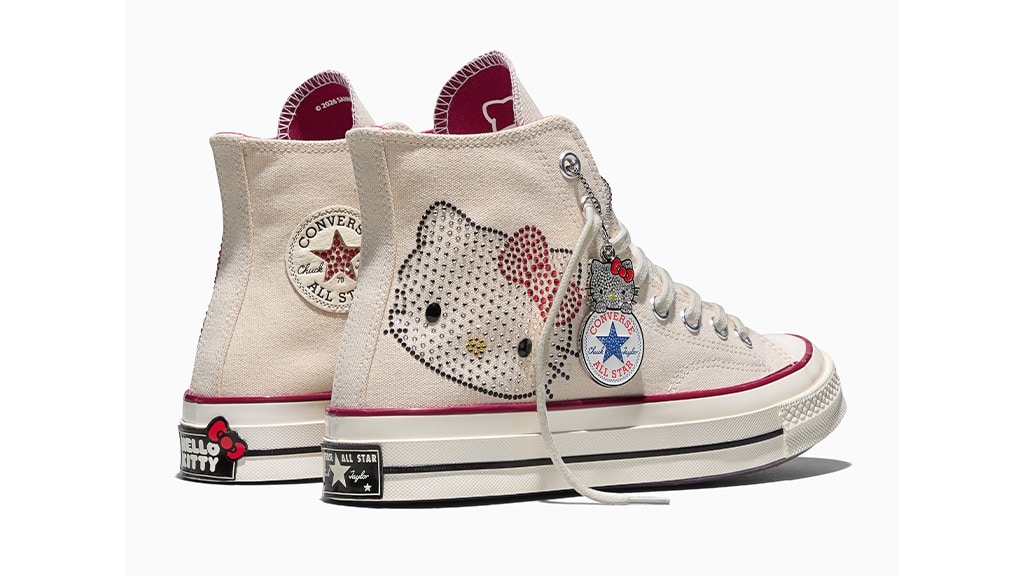 Această nouă colecție Hello Kitty Converse este adorabilă din cap până în picioare