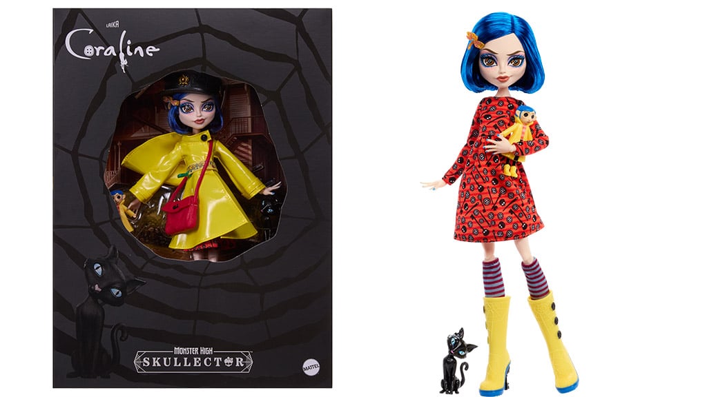 Păpușa Monster High Coraline Skullector este adorabilă.