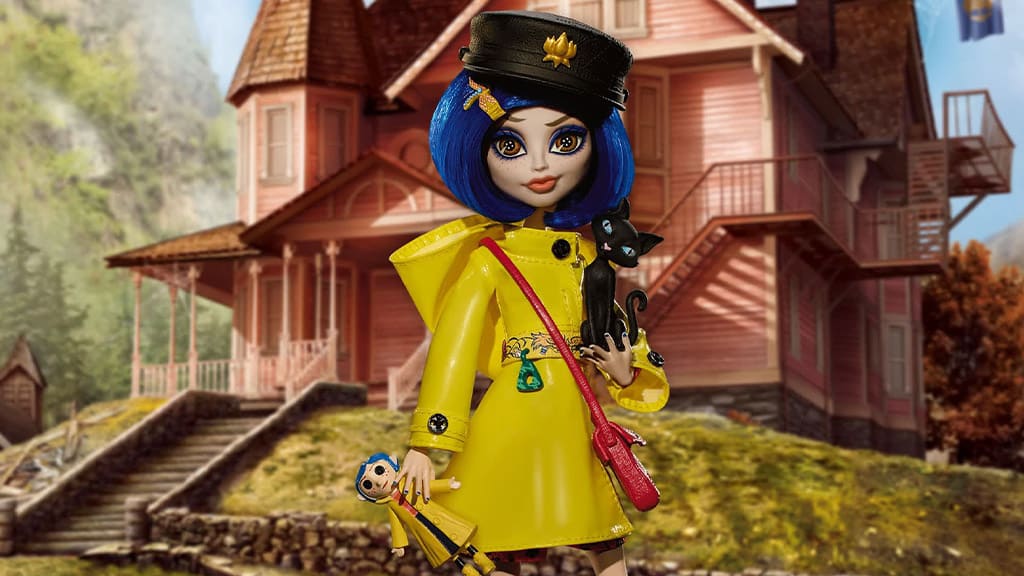 Păpușa Monster High Coraline Skullector este adorabilă.