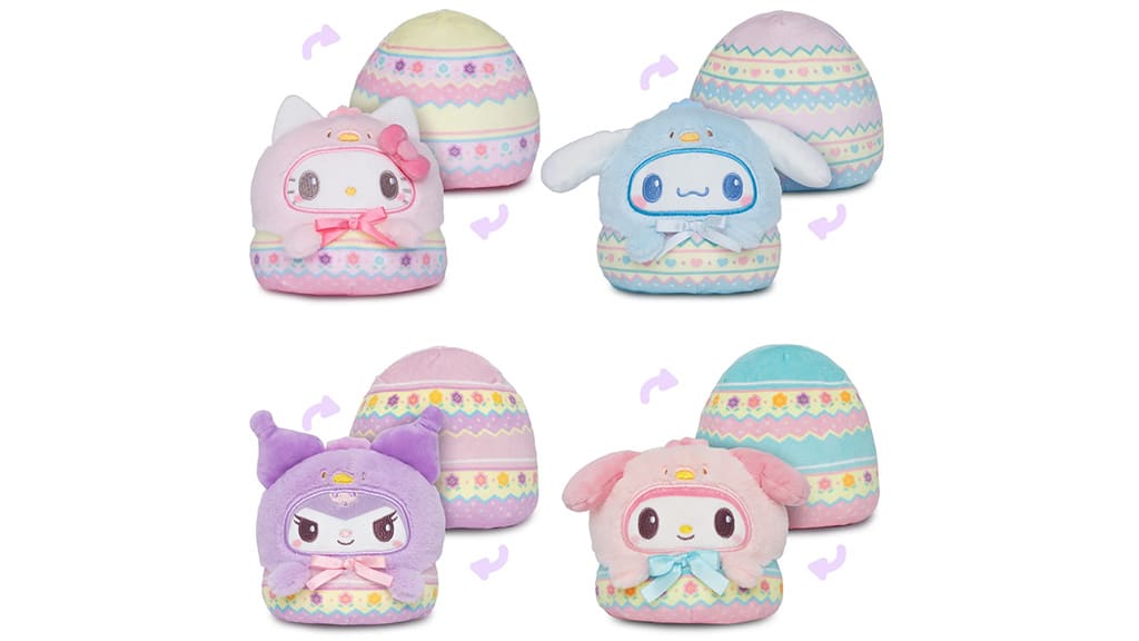 Păpușile din pluș reversibile Hello Kitty și prietenii de la TeeTurtle sunt minunate.