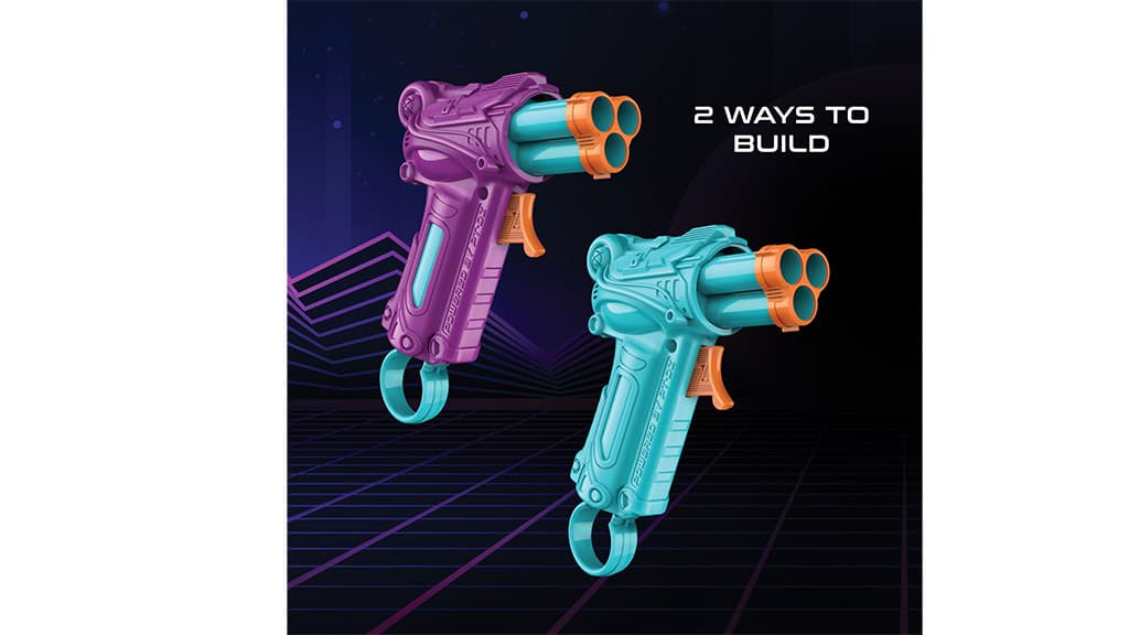 Prime Time Toys Dart Zone Construiește-ți Propria Armă cu Spumă cu Trei Proiectile