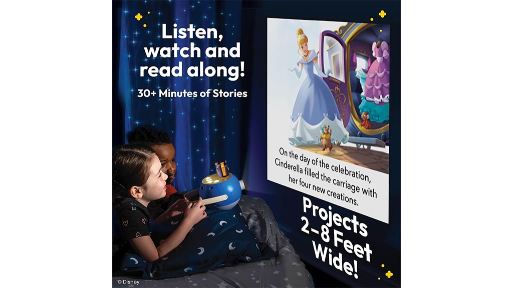 Trăiește magia prințeselor Disney cu noua figură proiector Luna!