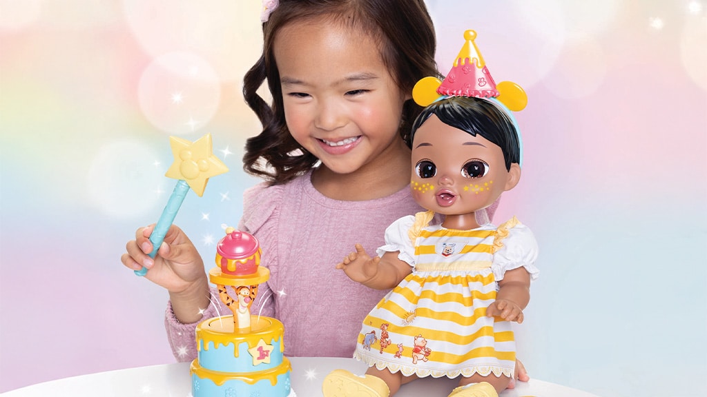 JAKKS Pacific Disney Darlings Surprize magice de ziua de naștere Winnie the Pooh