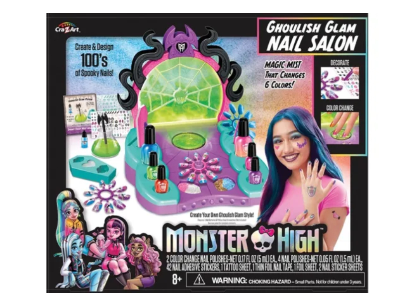 Salonul de unghii Ghoulish Glam de la Cra-Z-Art este adorabil de înfricoșător