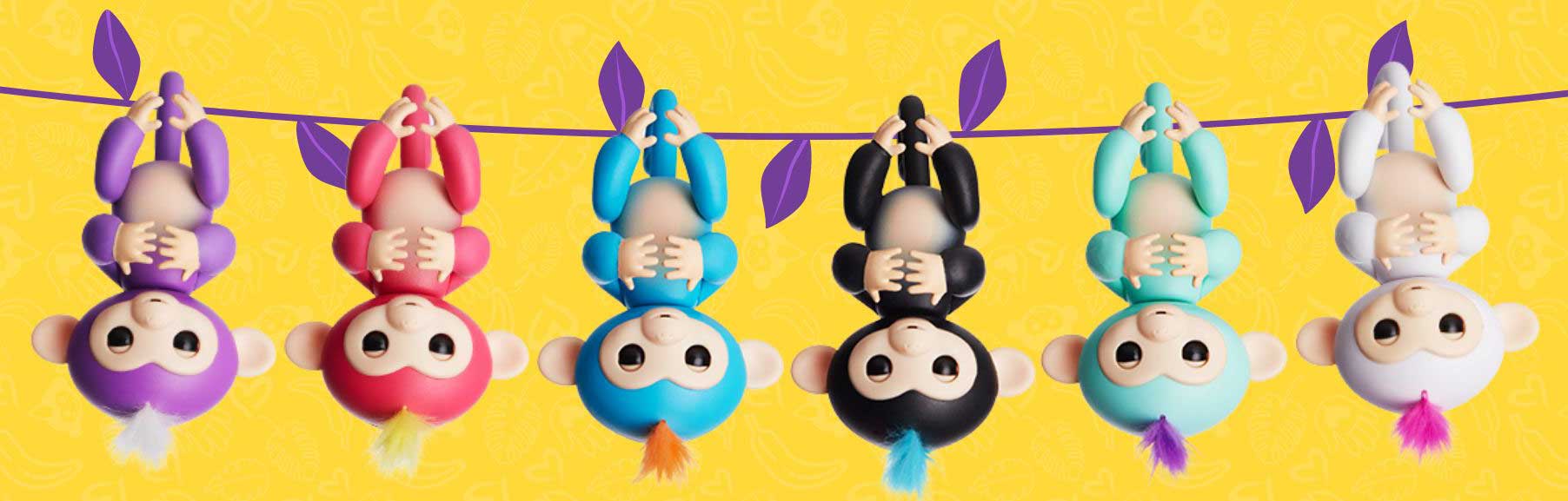 Prieteni maimuţe Fingerlings interactive de la Wowwee