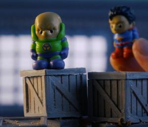 Ooshies Superman és Thor minifigura