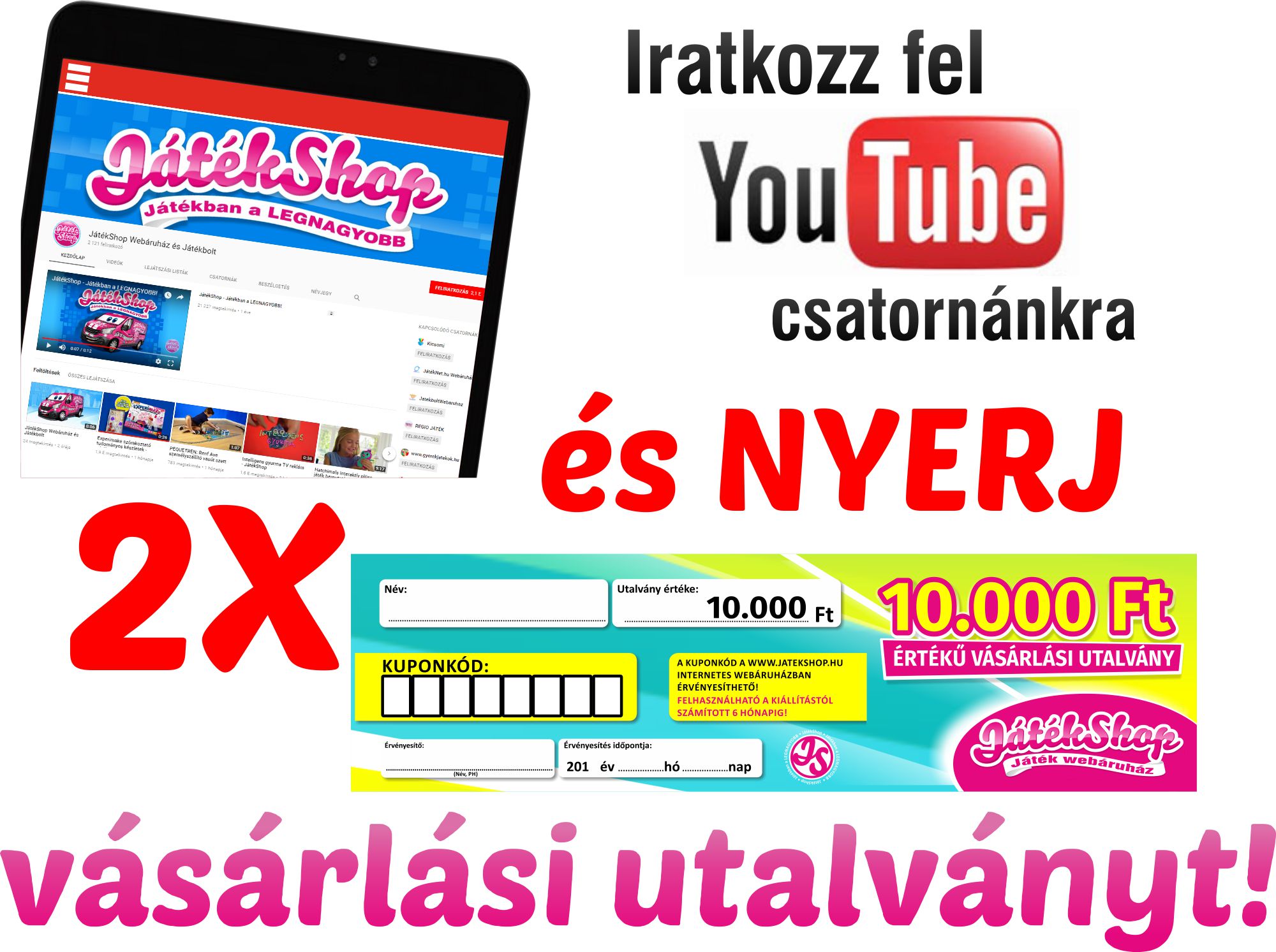 Abonează-te la canalul nostru de Youtube și câștigă!