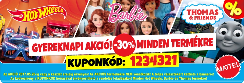 Mattel Hot Wheels-Barbie-Thomas ziua copilului promoție!
