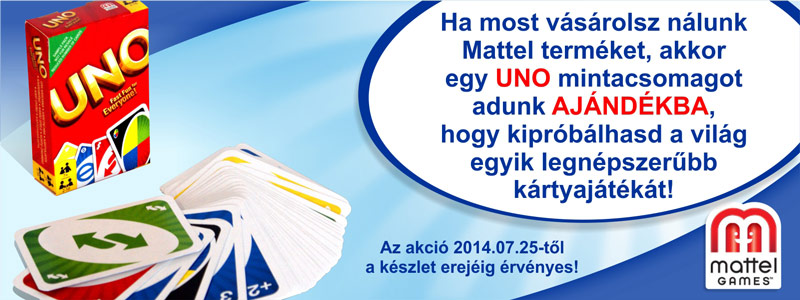 Card de cadou Uno la comanda de produs Mattel!