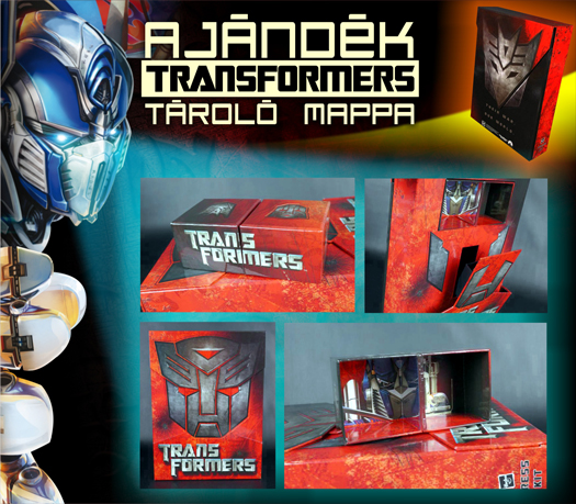 Transformers Cadou de stocare pentru figurine robot peste 5000.- Ft!
