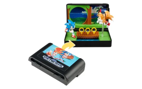 Eroii Consolă Wilder Toys: Sonic, ariciul – dioramă cu casetă colecționabilă