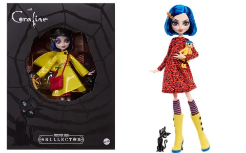 Păpușa Monster High Coraline Skullector este adorabilă.