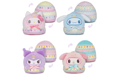 Păpușile din pluș reversibile Hello Kitty și prietenii de la TeeTurtle sunt minunate.