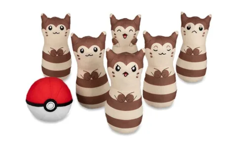 Set de pluș Pokémon Furret Bowling