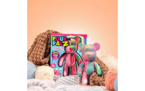 Ursuleț de pluș croșetat ToyMonster Pour Palz
