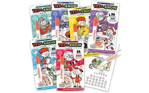 Cărțile de activități cu cerneală invizibilă Yes & Know de la Tree Town Toys