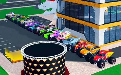Noua experiență Monster Jam le permite copiilor să organizeze curse de monster truck în jocul Roblox
