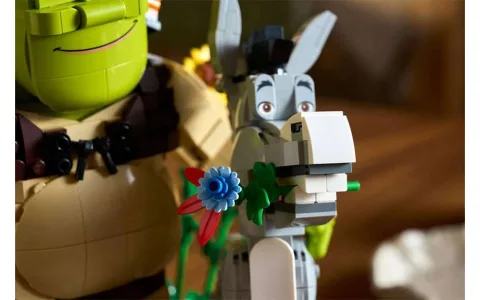 Setul LEGO Ideas Shrek, Donkey și Puss in Boots