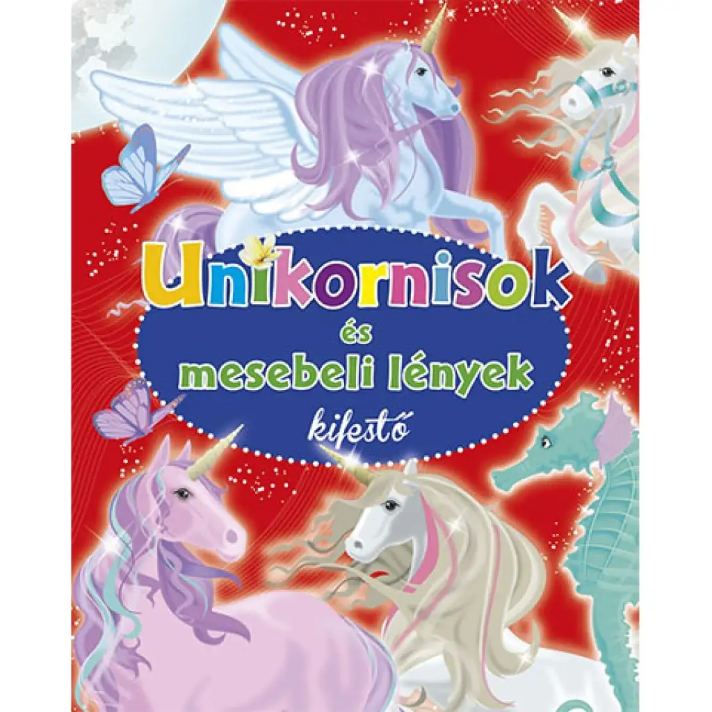 Caiete de colorat cu unicorni și creaturi de basm