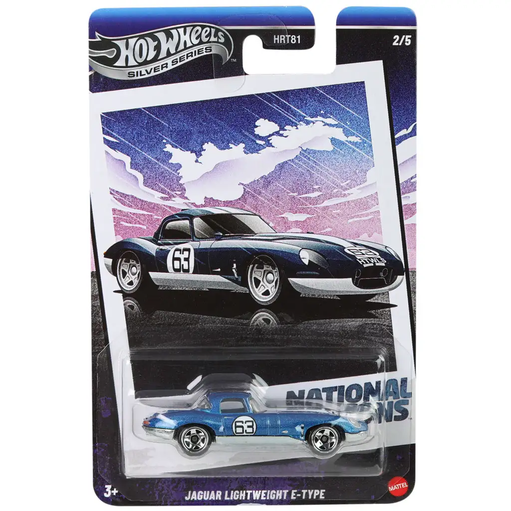 Hot Wheels: Mașinuță Jaguar Lightweight E-Type vintage 1/64 – Mattel