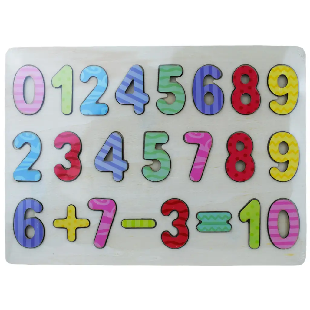 Joc de potrivire a formelor din lemn colorat 30x23cm