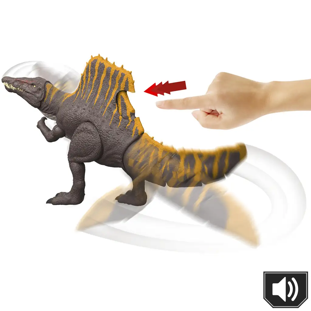 Jurassic World Renașterea Tail Thrasher Spinosaurus figură