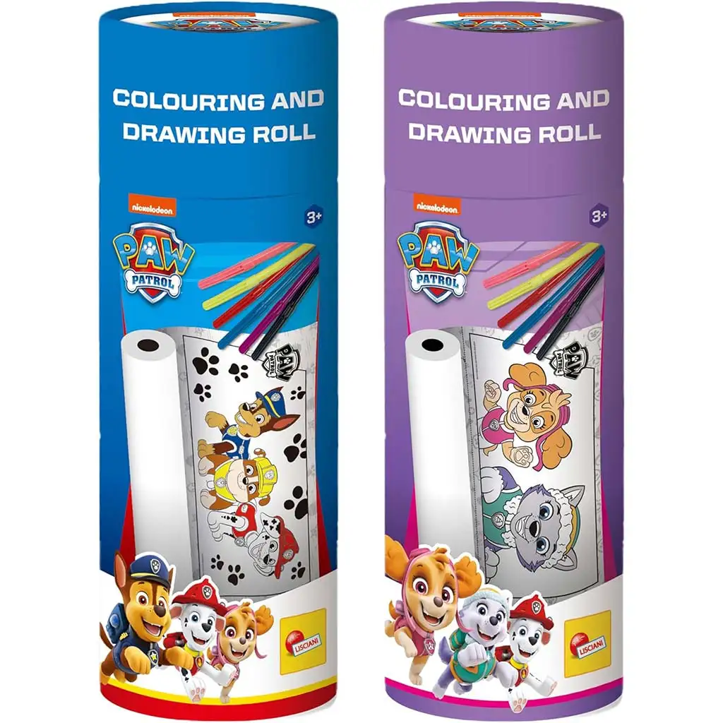Paw Patrol cilindru de colorat, mai multe tipuri, 1 buc - Lisciani