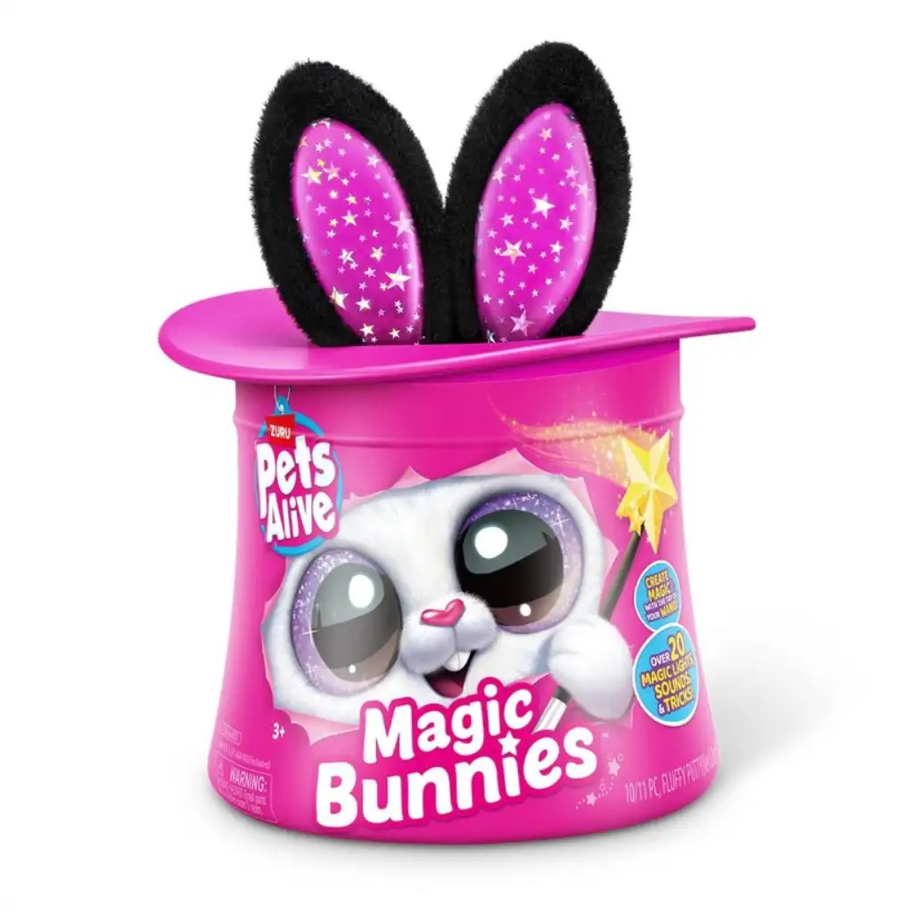 Robo Alive Magic Bunny surpriză iepuraș în pălărie de magician în