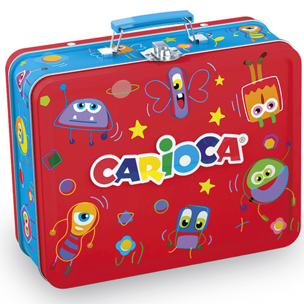 Set de 80 de markere colorate în cutie metalică - Carioca