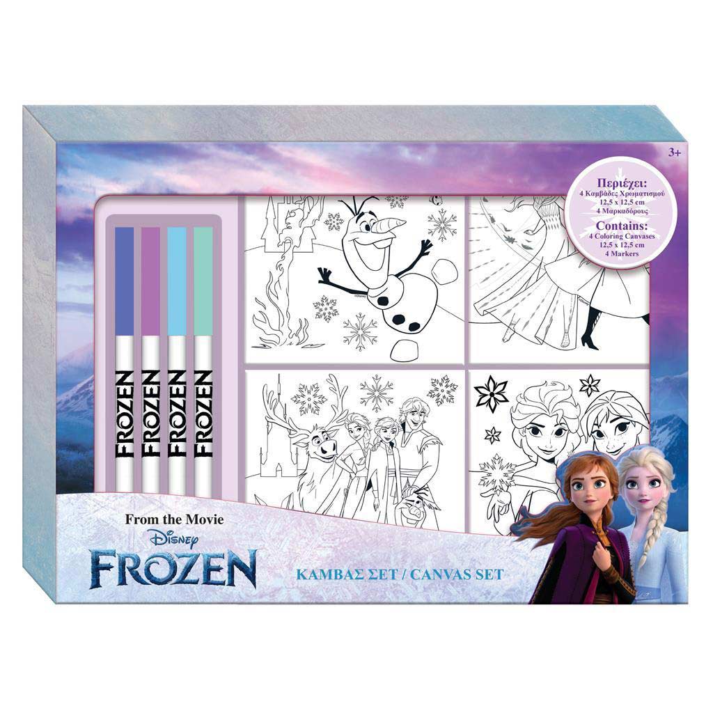 Set de colorat Frozen cu 4 markere