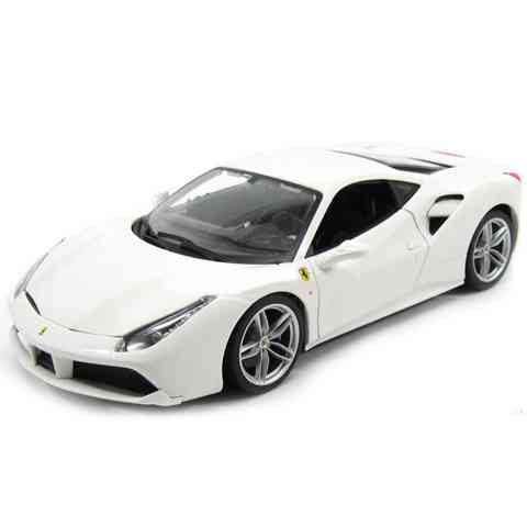 Bburago Ferrari 488 GTB maşină de culoare albă 1/18 cumpăra