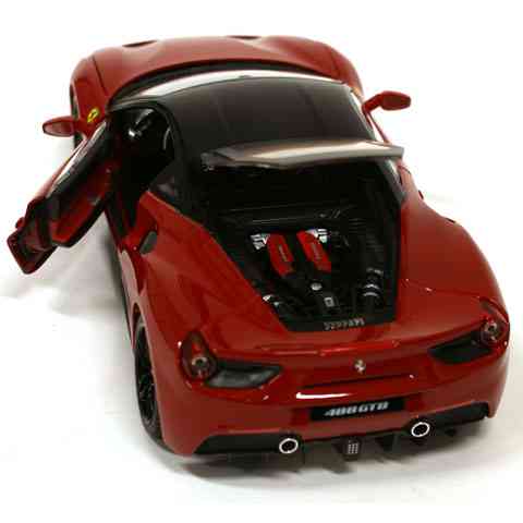 Bburago Ferrari 488 GTB model auto roşu 1/18 cumpăra Jucariishop