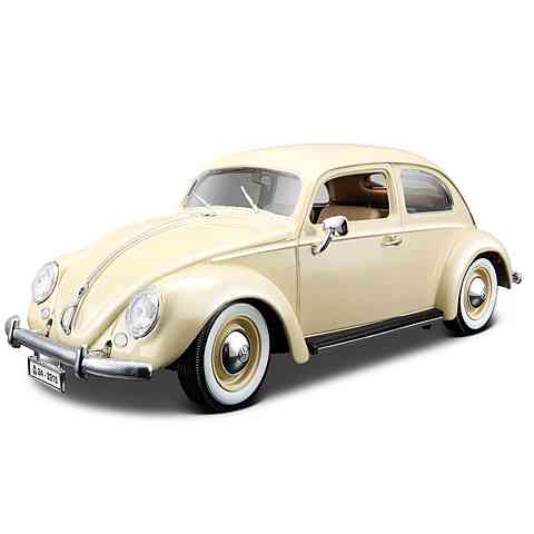 ミニカー BUBY art.1005 VOLKSWAGEN Bburago Wolkswagen Beetle (1955) masina in culoarea bej 1/18