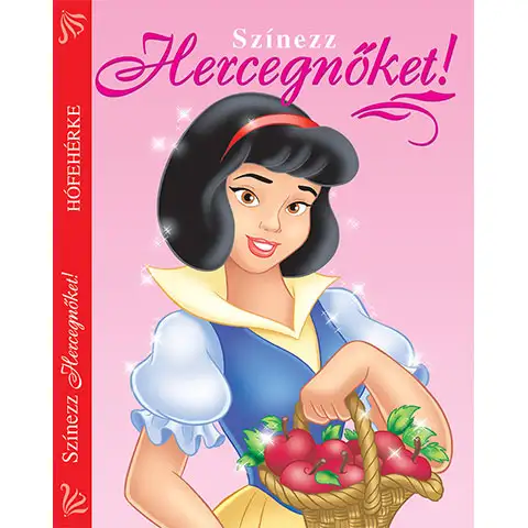 Colorează Prințese! - Albă ca Zăpada caiet de colorat (versiune HU)