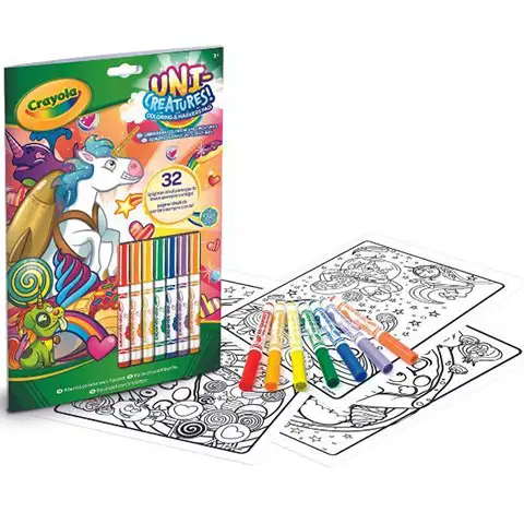 Crayola: Color &amp; Activity caiet de activitate cu 7 bucăți de marker
