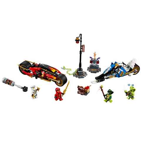 LEGO® Ninjago™ Kai's Blade Cycle & Zane's Snowmobile (70667