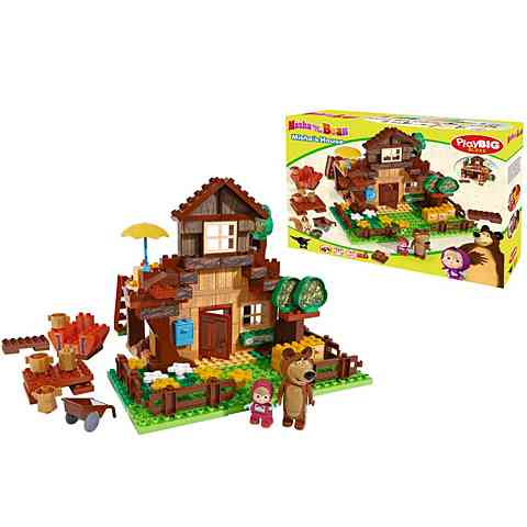 Masha and the bear Setul casa Ursului de 162 bucati - BIG BLOXX