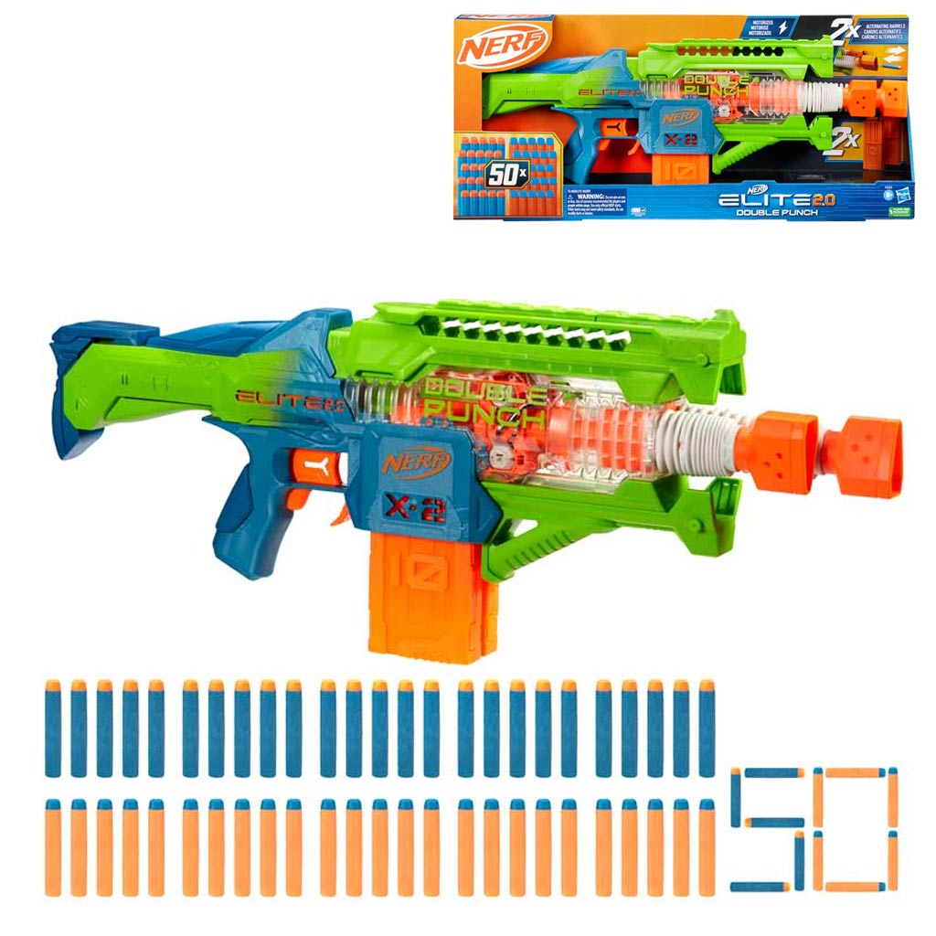 Nerf Elite 2.0 Double Punch armă cu 50 de cartușe - Hasbro cumpăra