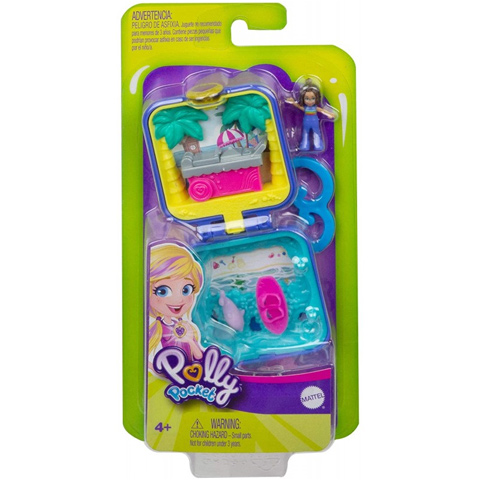 Mattel Polly Pocket Tiny Places – Lilas Ballettaufführung, Mini-Schatulle Mit Puppe & Überraschungseffekten