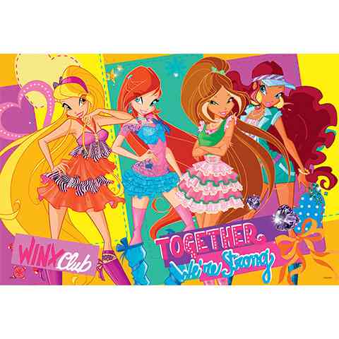Trefl Puzzle 100 Teile – Winx Club Freunde, Motiv Für Kinder Ab 5 Jahren, Maße 40,8 X 27,6 Cm