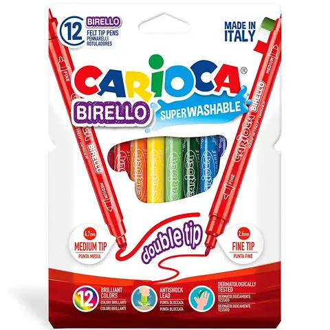 Set de marker colorat de 12 bucati - Carioca