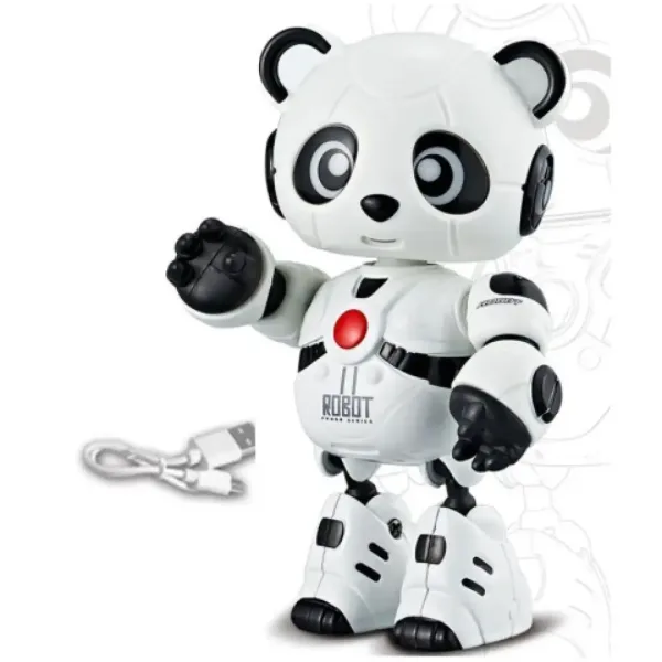 11, panda robot prieten cu sunete și lumini, cadru metal imaginea 2