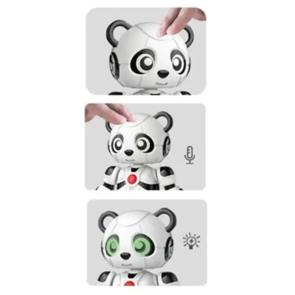 11, panda robot prieten cu sunete și lumini, cadru metal imaginea 3