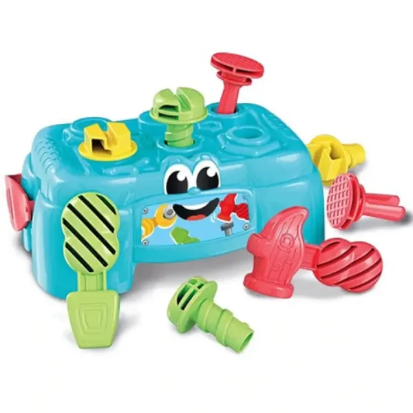 2 in 1 Bancă de lucru și cutie de scule cu unelte - Clementoni baby imaginea 2